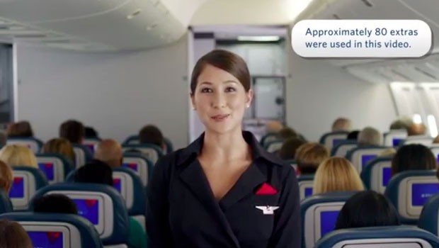 Delta-Sicherheitsvideo: 80 Statisten wirkten mit.