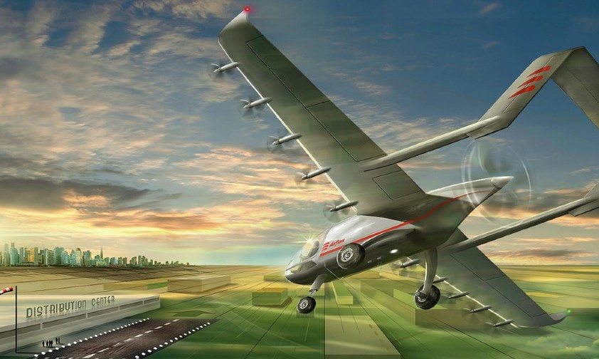 Skizze des Airflow-Projekts: Reichweite von bis zu 400 Kilometer.