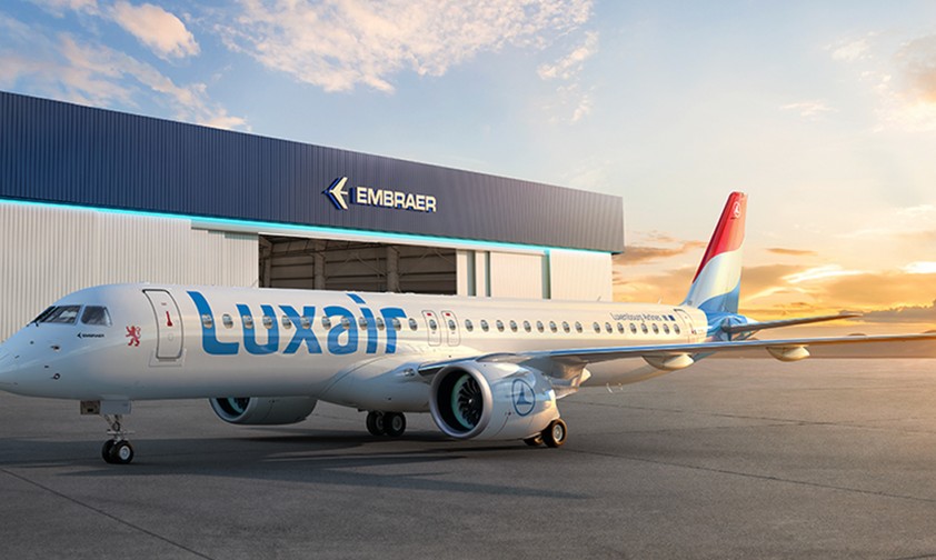 Luxair mit dem Embraer E195-E2
