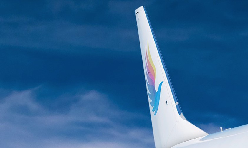 Heckflosse einer Boeing 737 von Donghai Airlines: Die Airline muss ihre Sicherheit überprüfen.