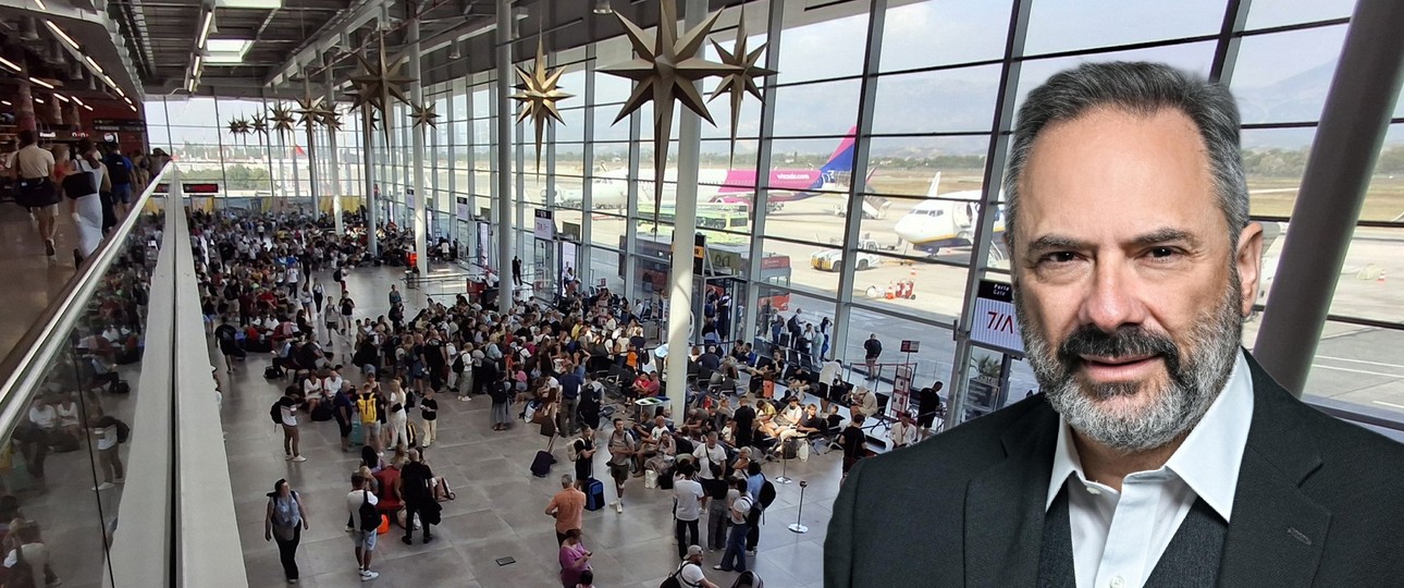 Flughafen Tirana und Betriebschef Pierfittorio Farabbi: Auf Wachstumskurs.