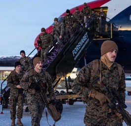 Flugzeug der New England Patriots: Brachte Soldaten nach Norwegen. 