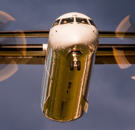 Dash 8 von Austrian Airlines: Fliegt aktuell im Dreieck.