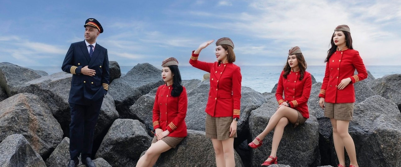 Crew von Vietjet Air: Bisher nur auf internationalen Flüge in Australien.