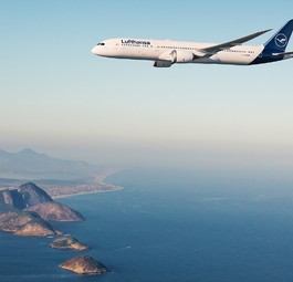 Boeing 787-9 von Lufthansa: So soll sie am Himmel aussehen.