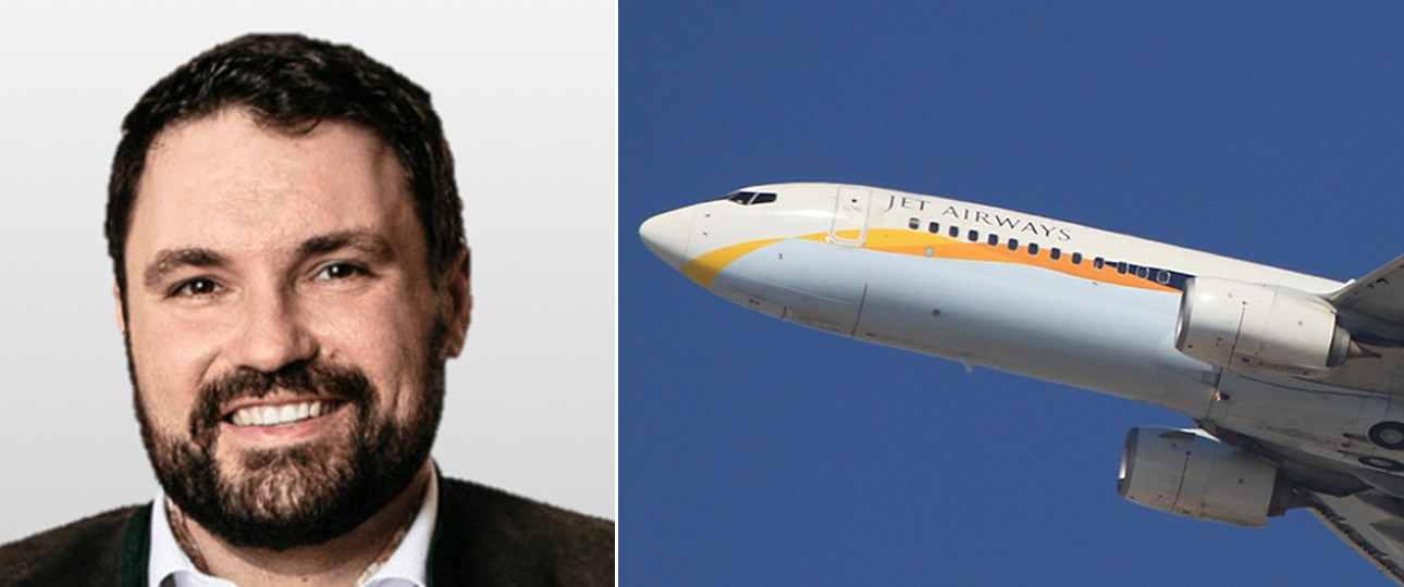 Florian Fritsch, Boeing 737 von Jet Airways: Der Schwabe stieg vom Rettungssanitäter zum Investor auf und wird jetzt Airline-Eigentümer.