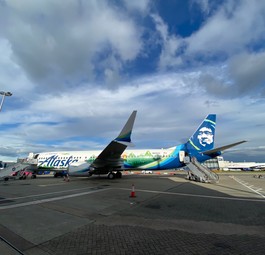 Ecodemonstrator von Boeing und Alaska Airlines: Das Flugzeug testet neue Technologien. Nicht alle schaffen es zur Marktreife.