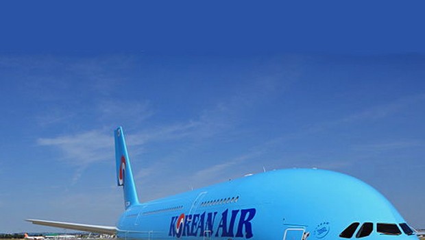 A380 von Korean Air: Der Pilot lud nordkoreanische Propaganda auf Netz.