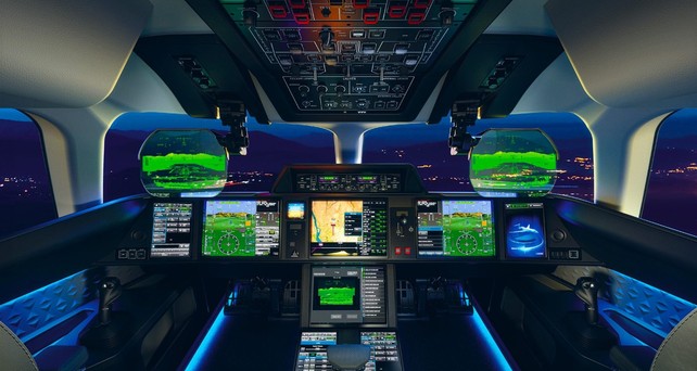 Falcon Eye in der Falcon 6X: Der irische Regierungsjet ist nicht mit dem System ausgestattet. 