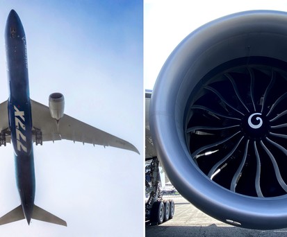 Boeing 777X und das riesige Triebwerk GE9X: Bald wieder in der Luft?