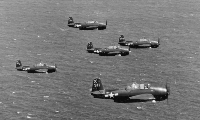 Fünf TBM Avenger der US Navy: Die Bomber kehrten von einer Übung nicht zurück.