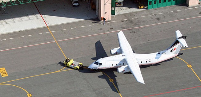 Flugzeug von Air Vallée: Derzeit müssen die Maschinen am Boden bleiben.