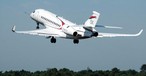 Erstflug der Falcon 5X: Der endgültige Antrieb ist noch nicht bereit.