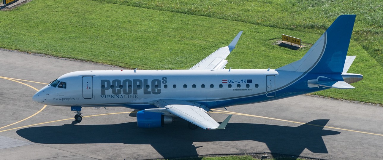 Embraer E170 von People's: Die Flotte soll großen Zuwachs bekommen.