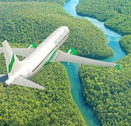 Boeing 737 Max mit SMBC-Logo: So bemalt werden die Flieger nie fliegen. Aber tolle Werbung ist es allemal.