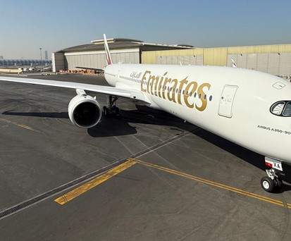 Der erste Airbus A350 von Emirates.