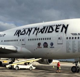 Das ist sie nun, die Boeing 747-400 von Iron Maiden.