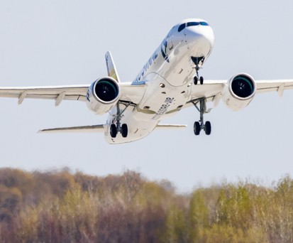 Airbus A220: Bisher nur von Pratt and Whitney angetrieben.