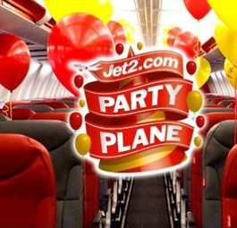 Werbung von Jet2: Manche Passagiere nehmen sie etwas zu ernst.