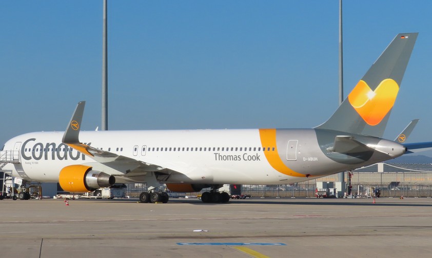 Boeing 767 von Condor: In Tunesien droht der Fluglinie Gefahr.