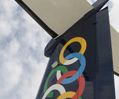 Heckflosse von Olympic Air: nicht mehr in Thessaloniki.