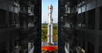 Eine Rakete vom Nachfolgertyp Langer Marsch 7: China baut an einer Raumstation.