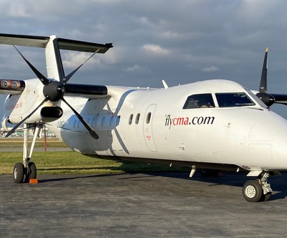Dash 8-100 von Central Mountain Air: Die Fluglinie expandiert in Kandas Osten.