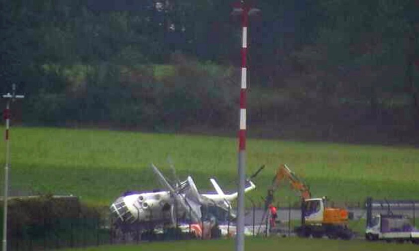 Der Heligrill am Flughafen Zürich: «Komplett zerstört».