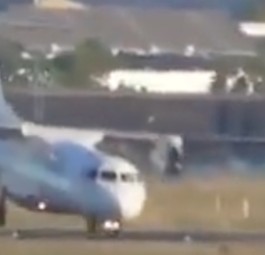 Einer der Hopser der ATR 72: Sicher ungemütlich an Bord.