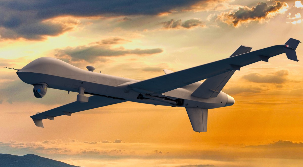 Unbemannte Herrin der Lüft General Atomics MQ-9A Block 5 Reaper