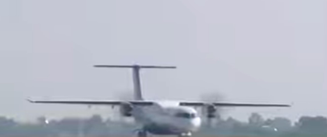Screenshot aus dem Video, das die MA700 zeigen soll: Hob das Flugzeug ab?