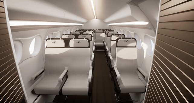 Aura Aero Kabine der Era: So sieht die Kabine mit 19 Sitzen aus.