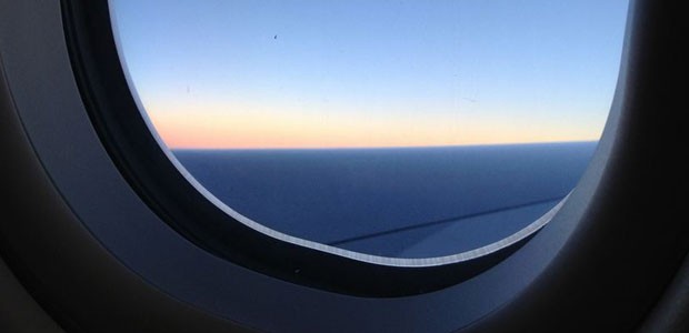 Blick aus dem Flugzeugfenster: Europas Airlines vermelden einen Rekord.