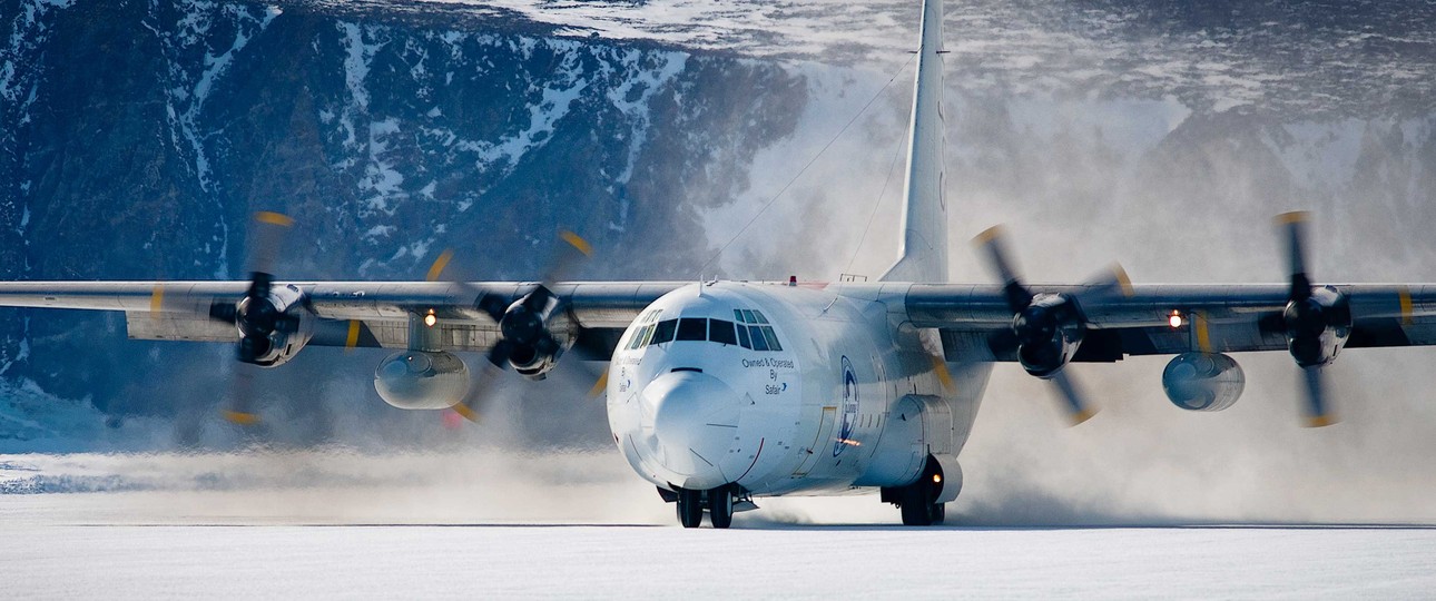 Lockheed L-382 Hercules von ASL: Dieses Flugzeug fliegt vor allem humanitäre Einsätze.