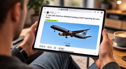 Der Post bei Reddit mit der neuen Lackierung: Die Air Force Two kommt frisch daher.