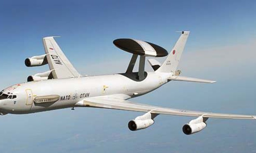 Boeing E-3A Sentry der Nato: Die Frühwarnflugzeuge des Militärbündnisses sind im deutschen Geilenkirchen stationiert.