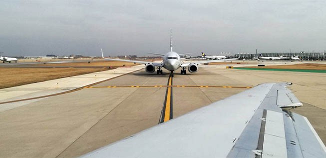 Am Flughafen Atlanta.