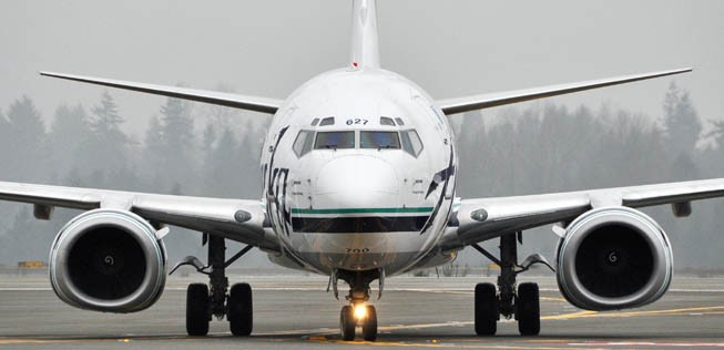 Boeing 737-800 von Alaska Airlines: In diesem Modell passierte es.