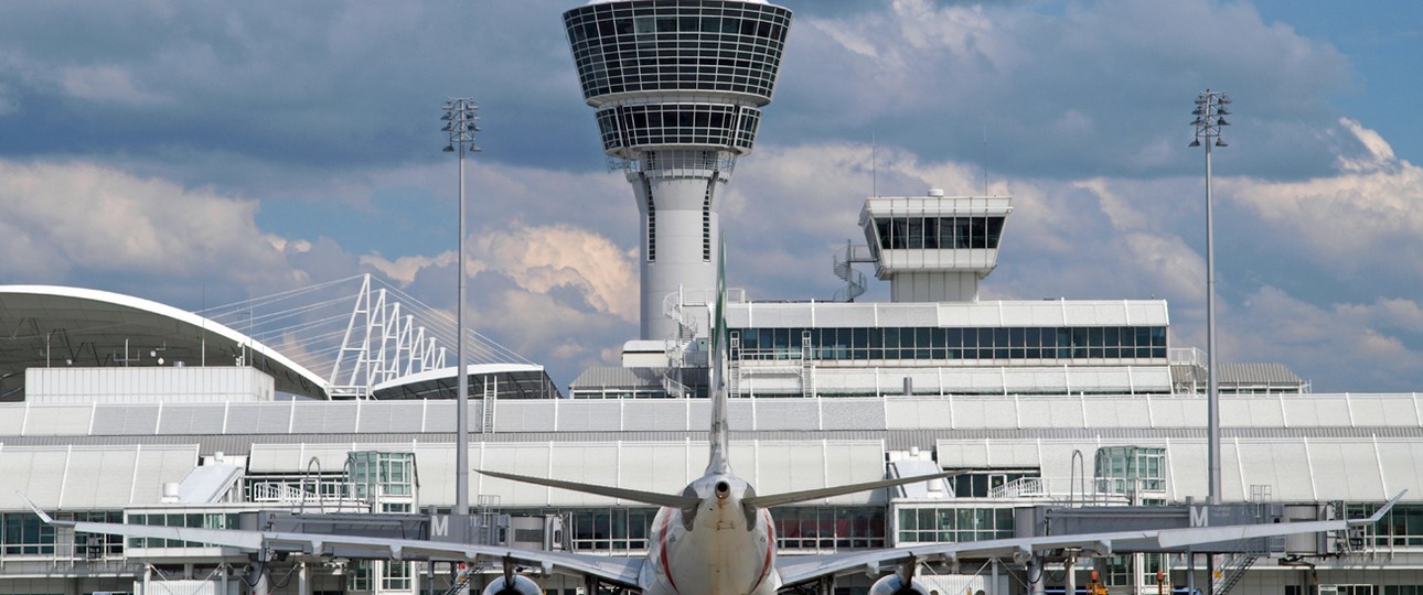 Ebenso der Flughafen München.