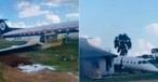 Die zwei verunglückten Embraer EMB 120: Beides Mal ging es glimpflich aus.