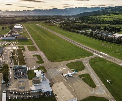 Der Flughafen St. Gallen-<span style="font-weight: 400;">Altenrhein steht bei der Dekarboniserung auf Stufe 1.</span> Der Airport ist aber zum ersten Mal dabei.