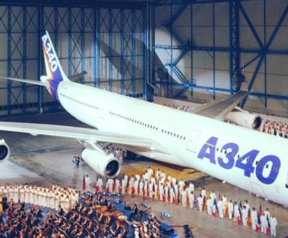 Am 5. Oktober 1991 wurde der Airbus A340 erstmals der Öffentlichkeit vorgestellt.