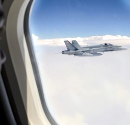 CF-188 der kanadischen Luftwaffe: Passagierjet gestoppt (Archivbild).