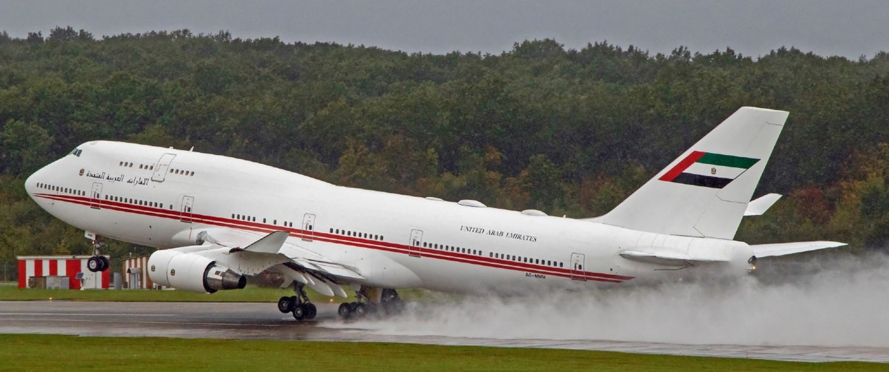 Eine Boeing 747 von Duba: Daneben besitzt der Staat zwei Boeing 747 Combis, wovon eine inzwischen einen neuen Besitzer hat.