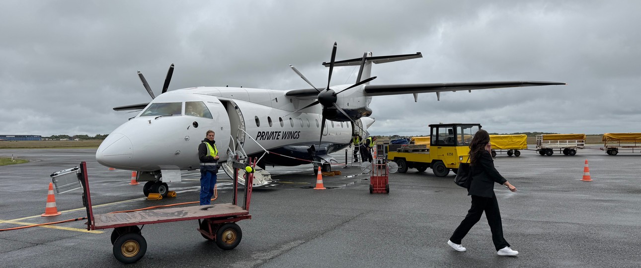 Dornier Do 328 von Private Wings auf Sylt: Fliegt für Mannheim City Airlines.