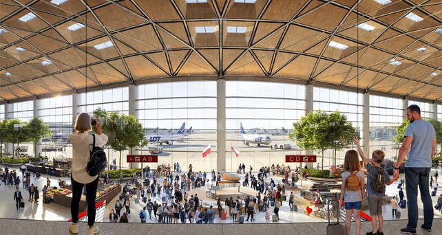 Das Terminal des Port Polska: Platz für vorerst 44 Millionen passagiere.