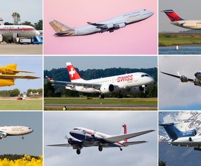 Die mehr als 20.000 Teilnehmerinnen und Teilnehmer der Wahl konnten aus rund 65 Flugzeugmodellen auswählen. Und auf die Spitzenplätze mit mehr als 1000 Stimmen gesetzt haben sie: