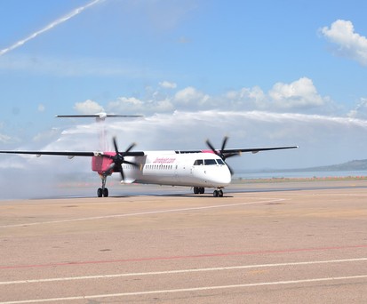 Dash 8 von Jambojet: Nicht gut genug für Burundis Staatsdiener.
