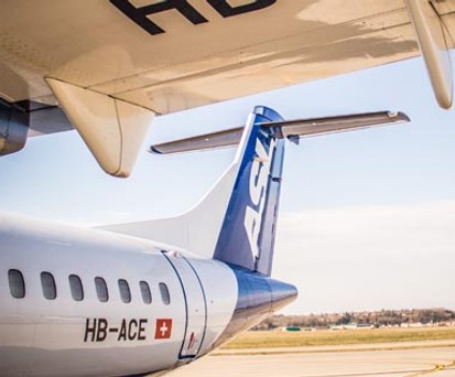 Ehemalige ATR von ASL Switzerland: Keine Flüge mehr.