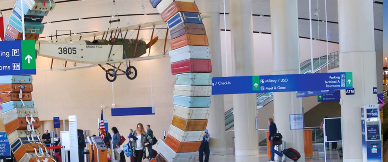 Flughafen San Antonio: Man kann hier ohne Ticket direkt zum Gate.